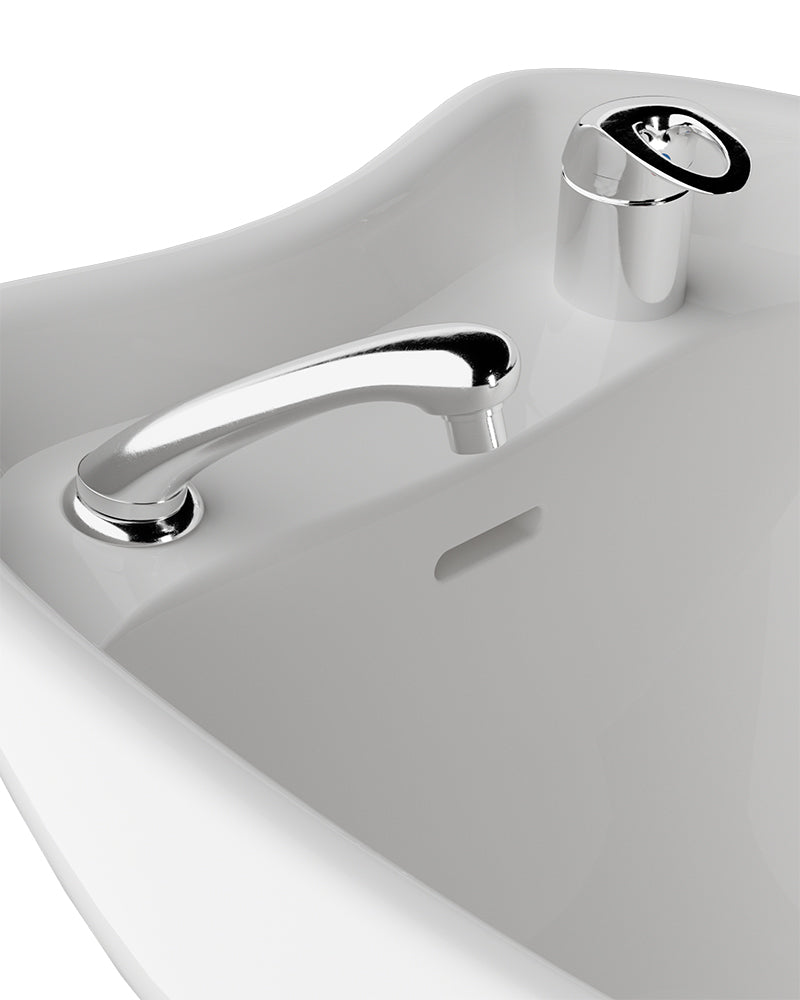 Basin Stand XL - Must Iseseisev pesukoht - Valge kauss